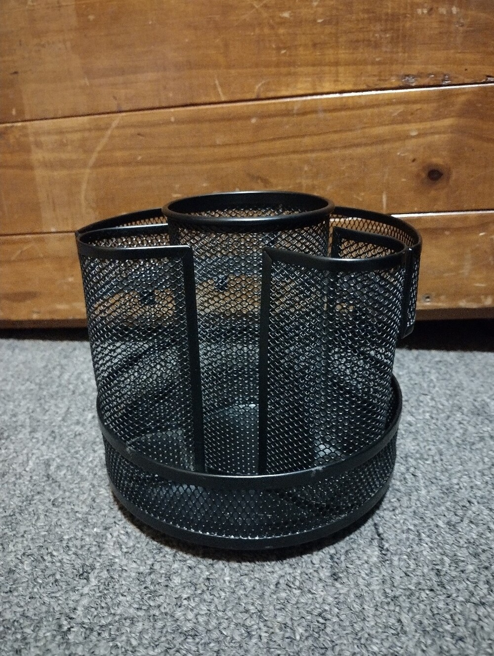 Unknown Brand Black Mesh Desk Organizer
